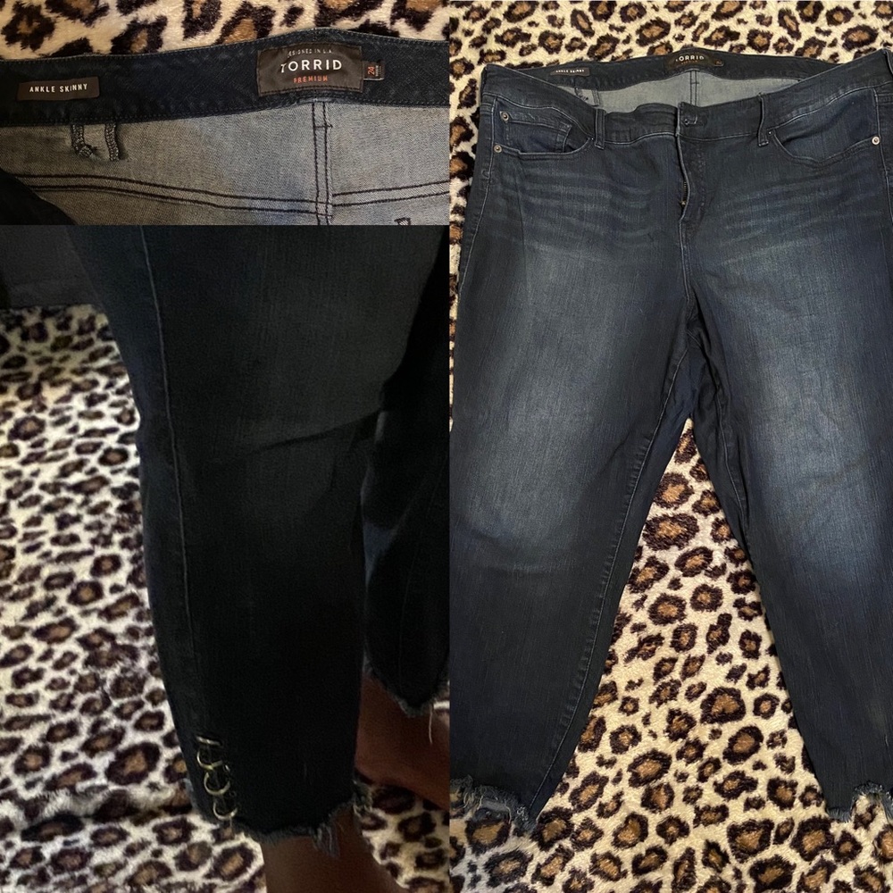 Plus size ankle skinny jeans